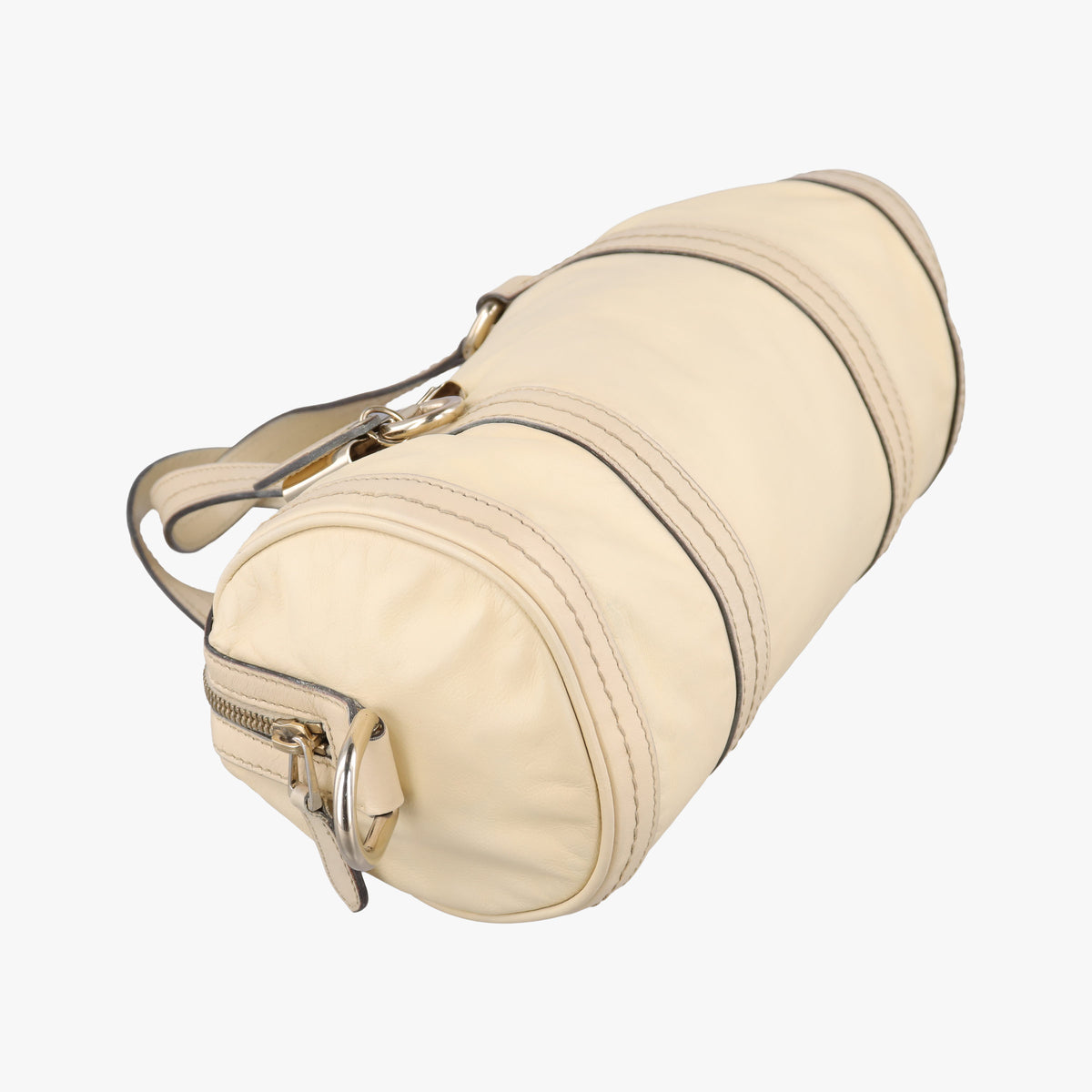 Vintage Gucci Hysteria Boston White Leather 181485 handbag | stylenewstar