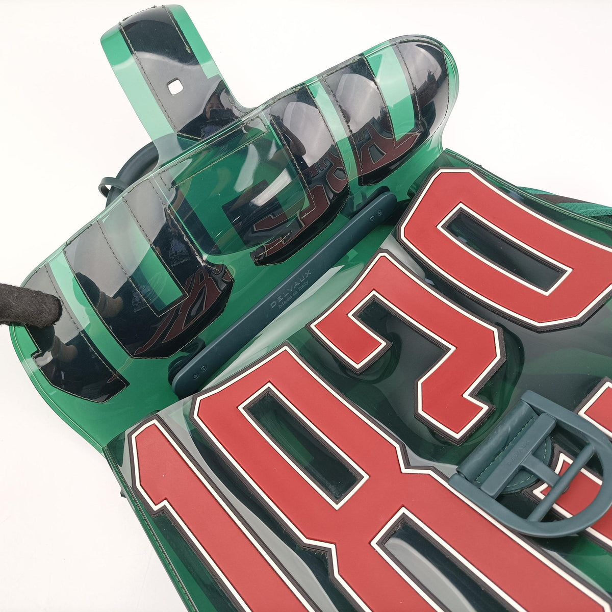 Pre-owned Delvaux The Hero Brillant Green PVC (Vinyl Chloride) × Rubber  shoulderbag | stylenewstar