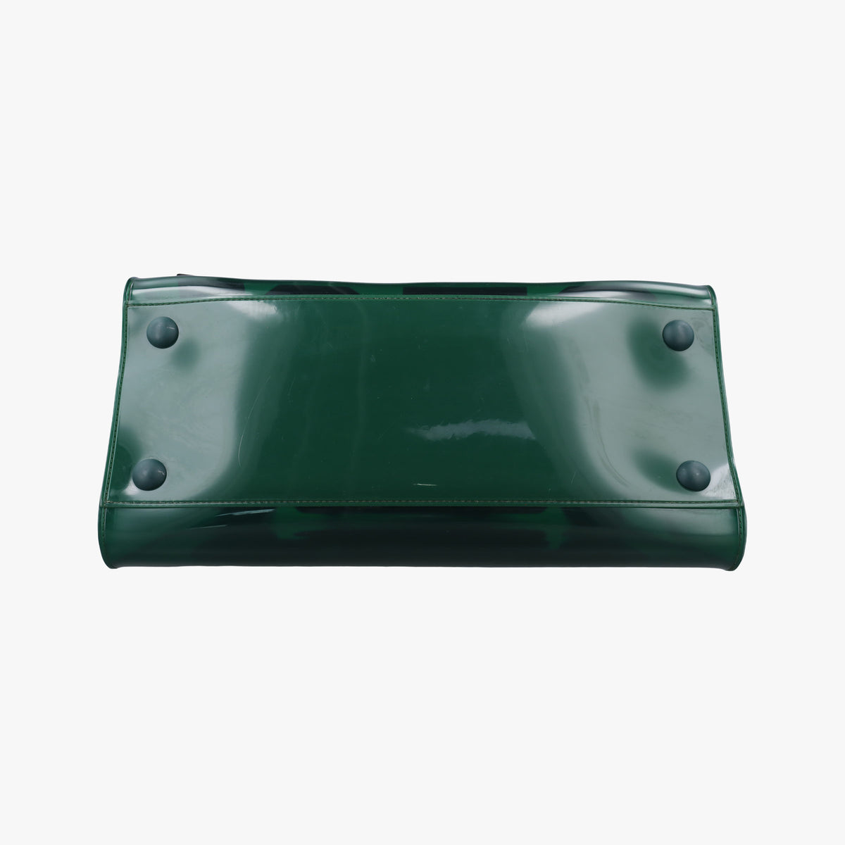 Pre-owned Delvaux The Hero Brillant Green PVC (Vinyl Chloride) × Rubber  shoulderbag | stylenewstar