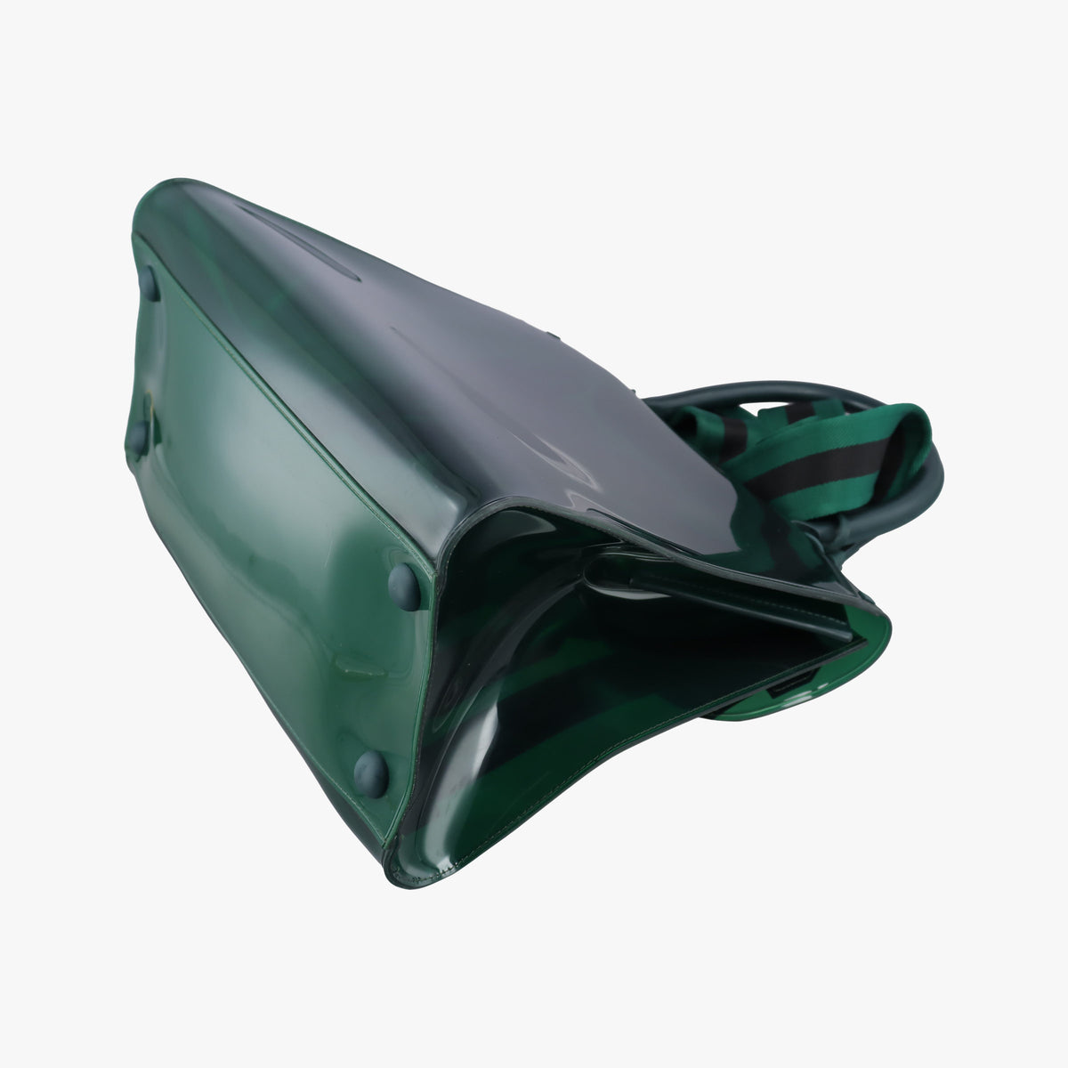 Pre-owned Delvaux The Hero Brillant Green PVC (Vinyl Chloride) × Rubber  shoulderbag | stylenewstar