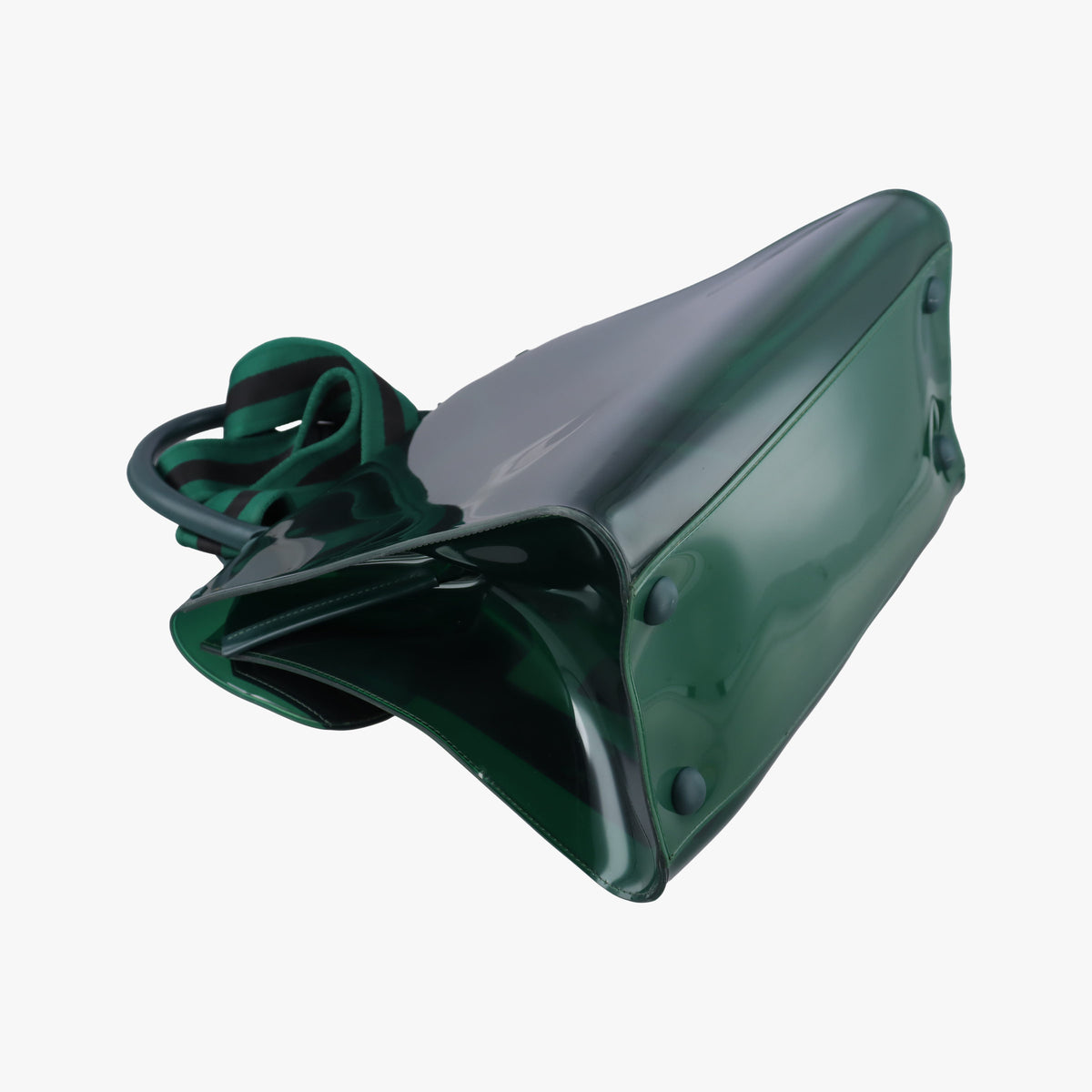 Pre-owned Delvaux The Hero Brillant Green PVC (Vinyl Chloride) × Rubber  shoulderbag | stylenewstar