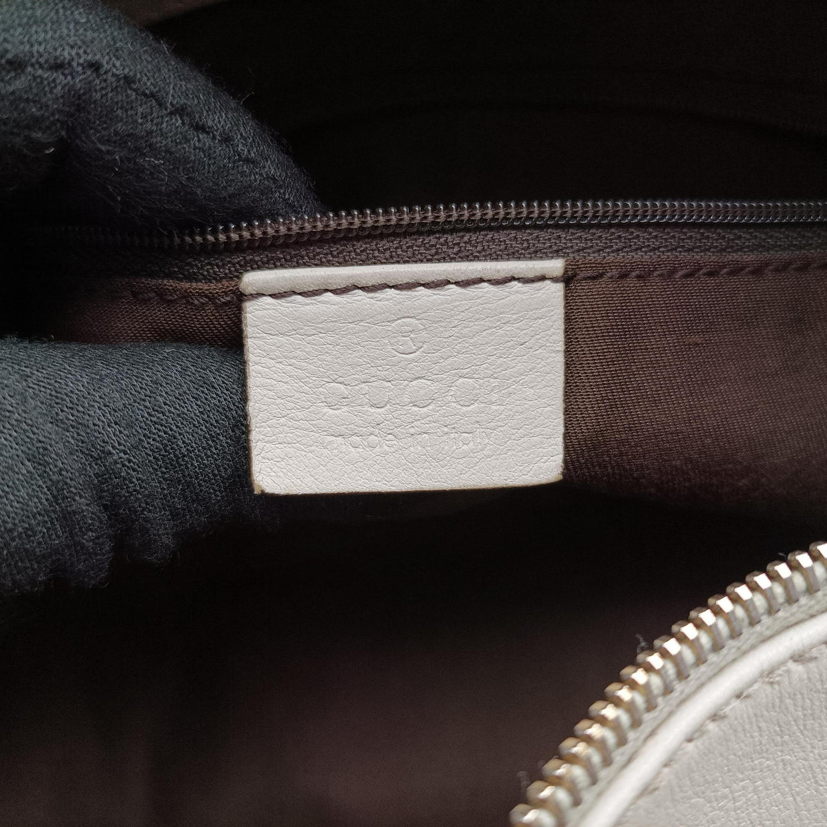Secondhand Gucci Abbey BeigexWhite canvas×leather 189831 handbag | stylenewstar