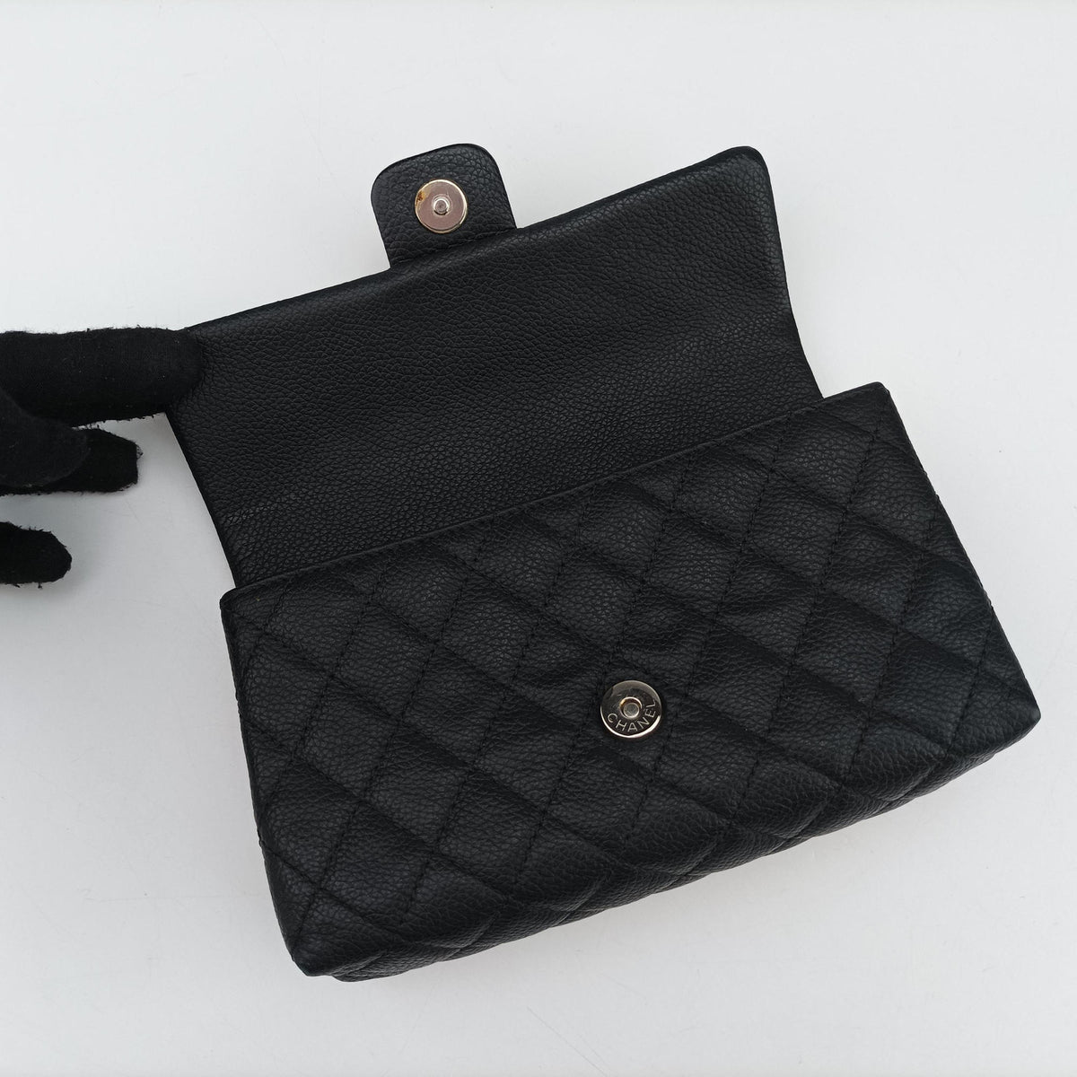 Vintage Chanel Matelasse 2.55 Black Leather U48753 bum bag/waist bag | stylenewstar
