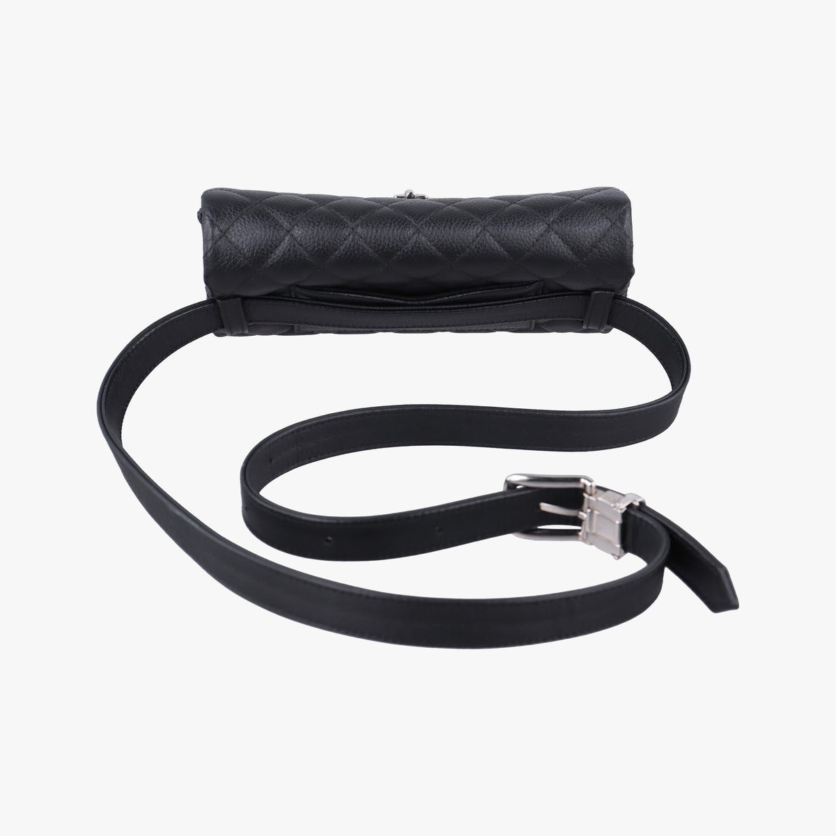 Vintage Chanel Matelasse 2.55 Black Leather U48753 bum bag/waist bag | stylenewstar