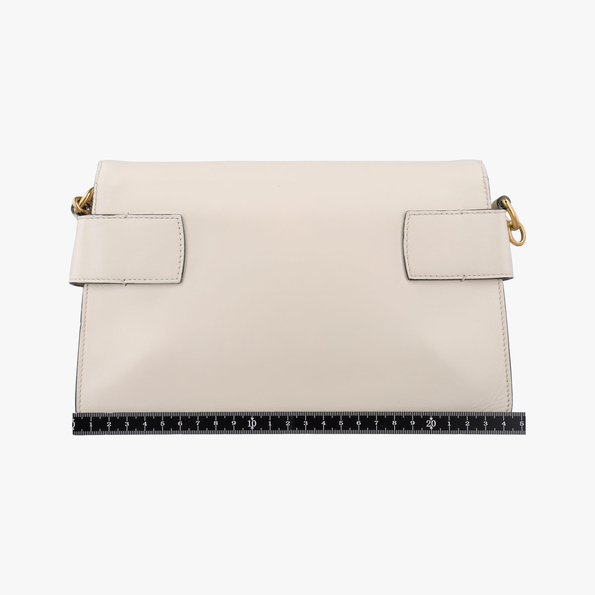 Pre-owned Gucci Broadway Tiger Head White Leather 453777 shoulderbag | stylenewstar