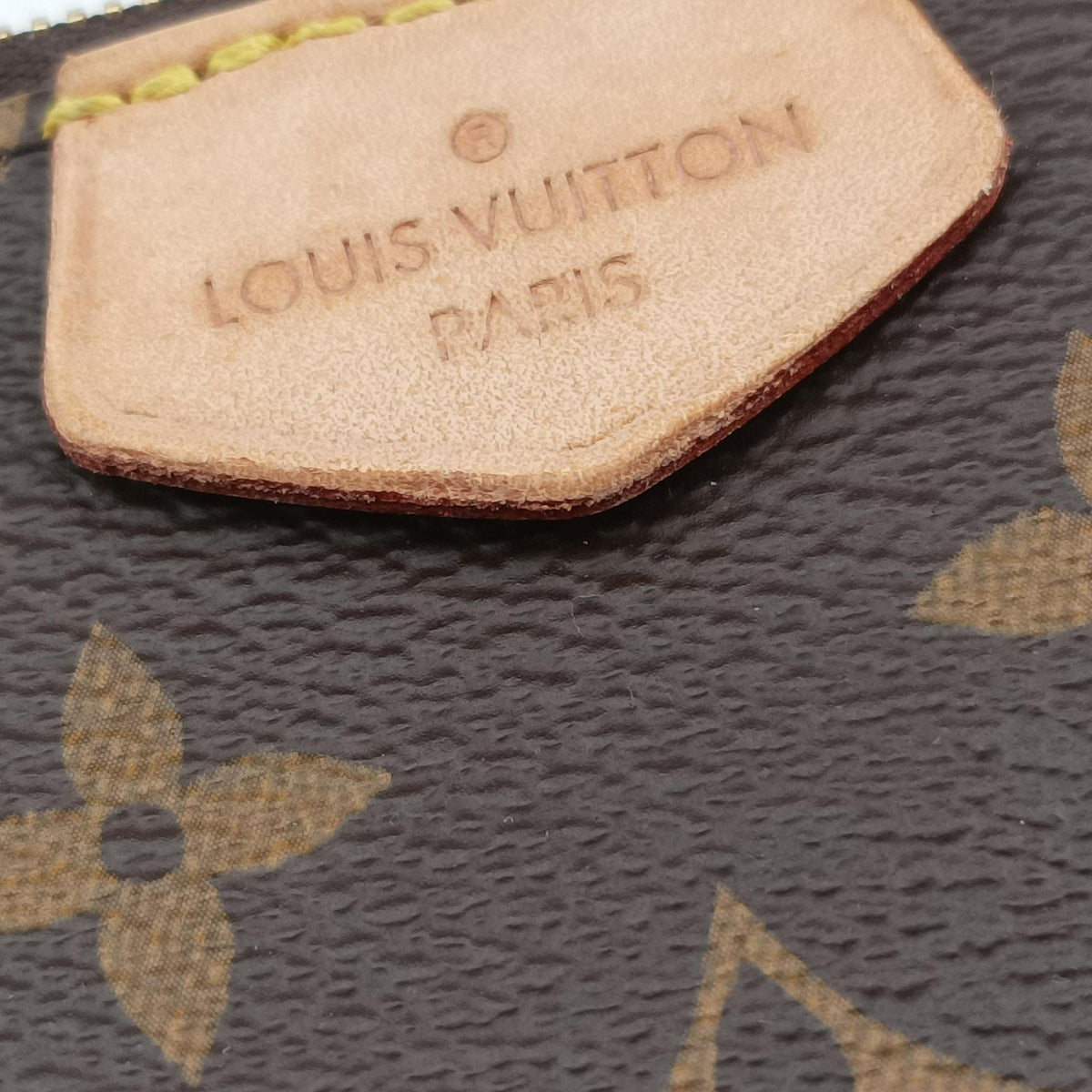 Pre-owned Louis Vuitton Multi Pochette Accessoir brown×ROSE CLAIRE Monogram Canvas M44840 shoulderbag | stylenewstar