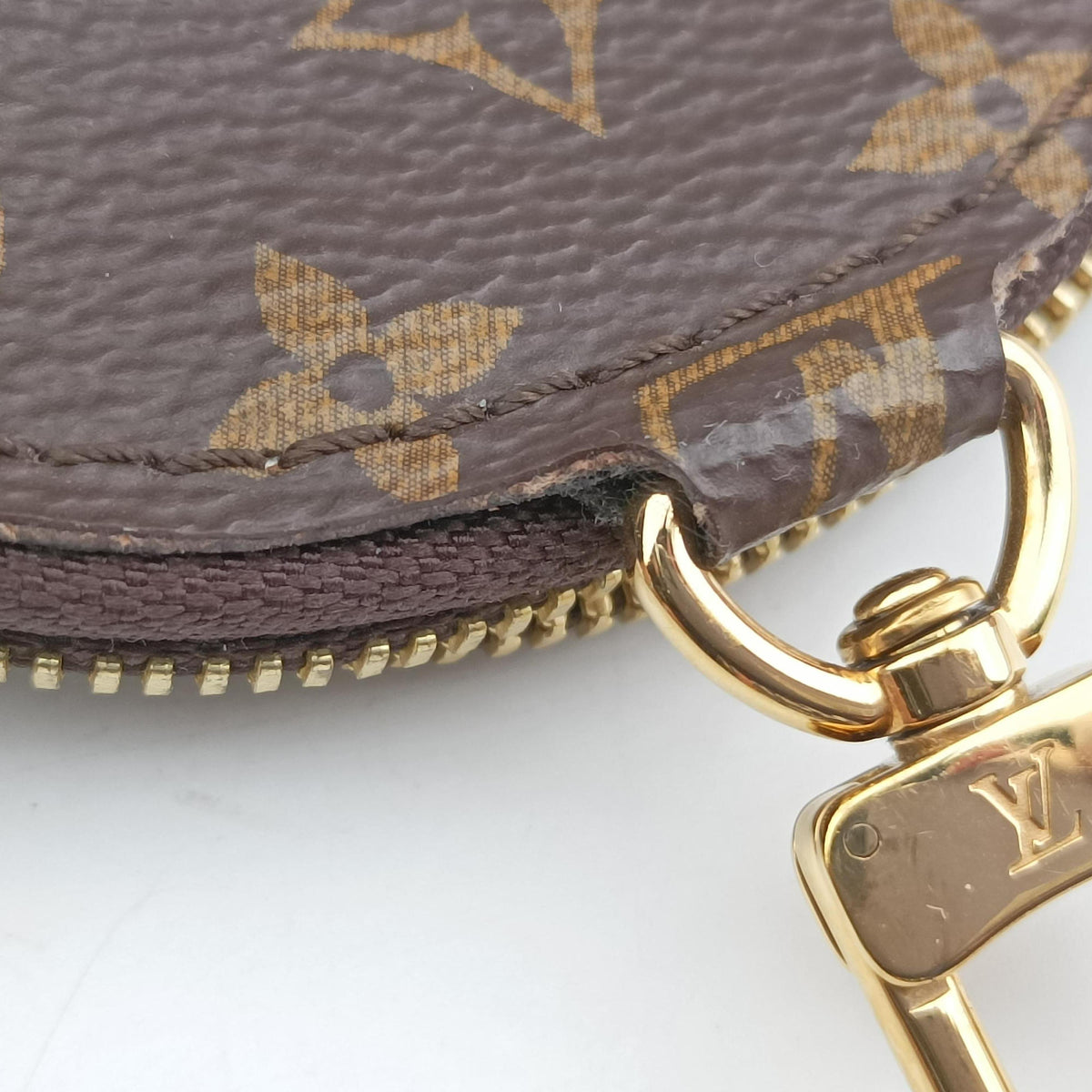 Pre-owned Louis Vuitton Multi Pochette Accessoir brown×ROSE CLAIRE Monogram Canvas M44840 shoulderbag | stylenewstar