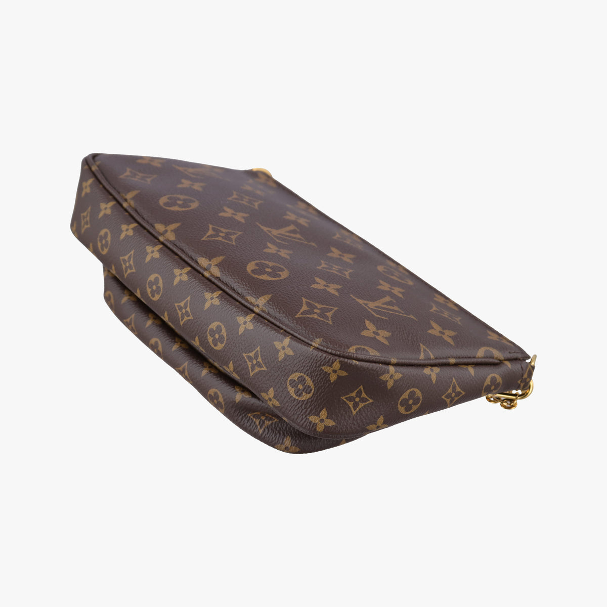 Pre-owned Louis Vuitton Multi Pochette Accessoir brown×ROSE CLAIRE Monogram Canvas M44840 shoulderbag | stylenewstar