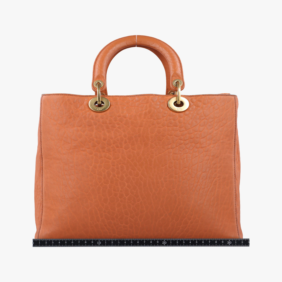 Vintage Christian Dior Lady Dior Orange Leather  shoulderbag | stylenewstar