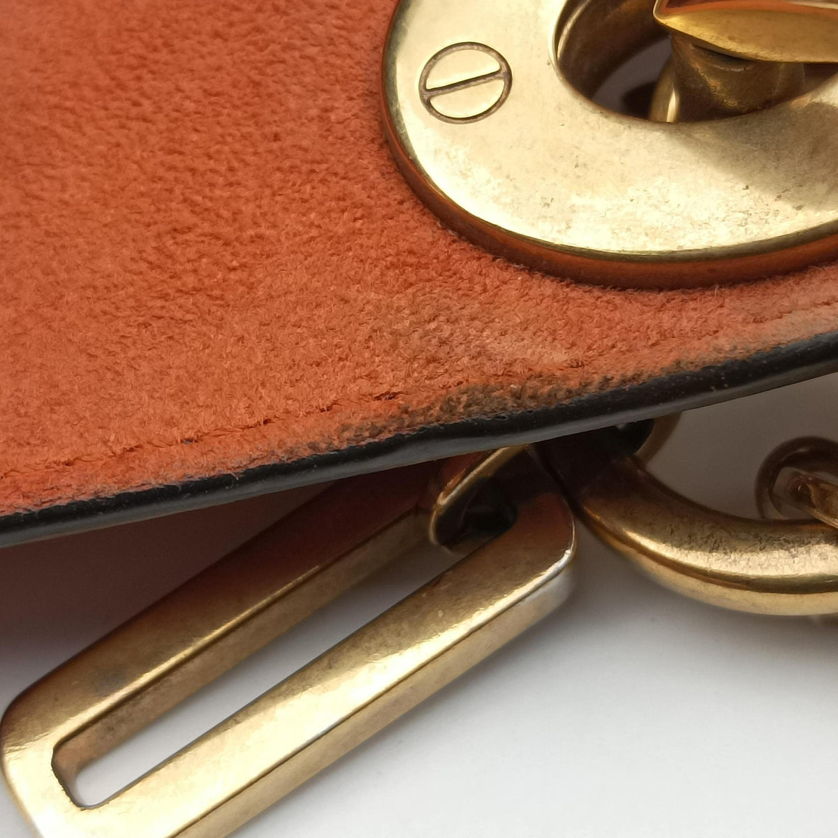 Vintage Christian Dior Lady Dior Orange Leather  shoulderbag | stylenewstar
