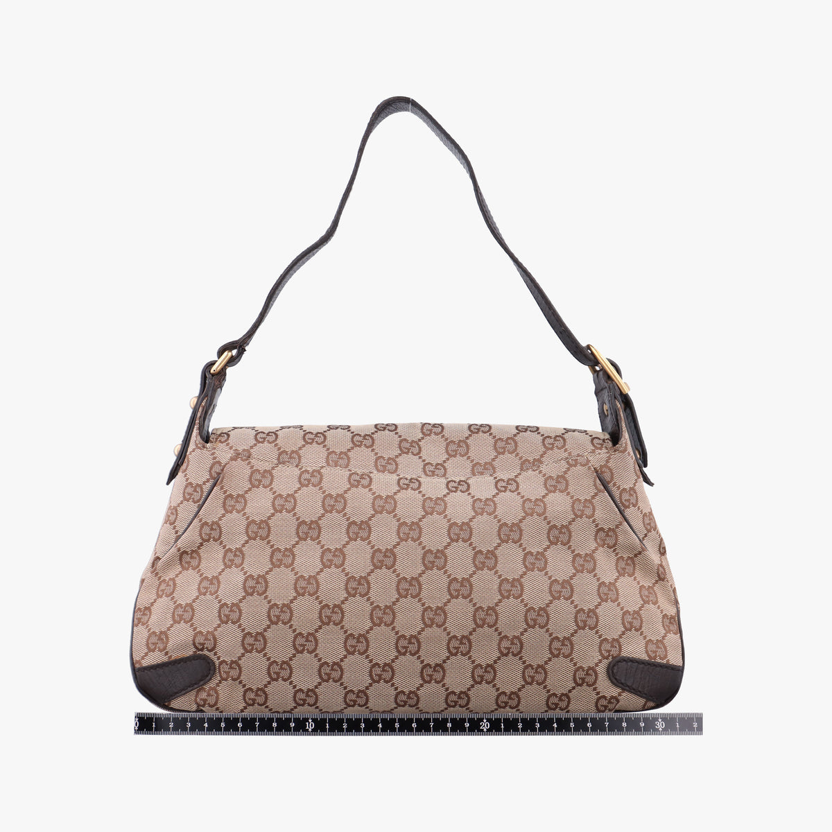 Vintage Gucci Horsebit Beige×Brown Canvas×Leather 114915 shoulderbag | stylenewstar