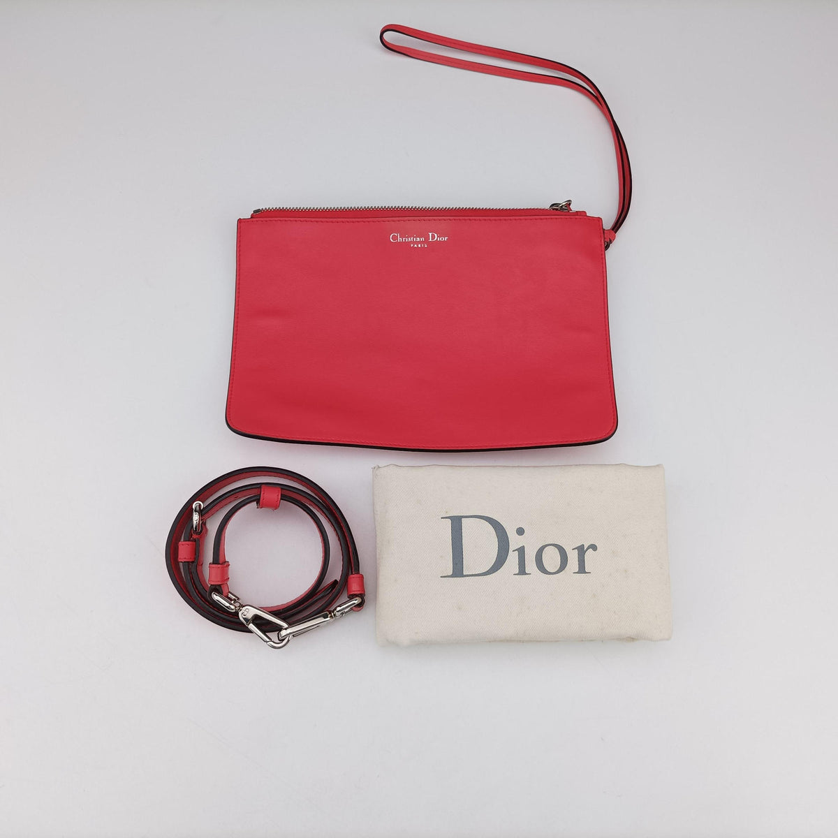 Secondhand Christian Dior Diorissimo Pink Leather  shoulderbag | stylenewstar