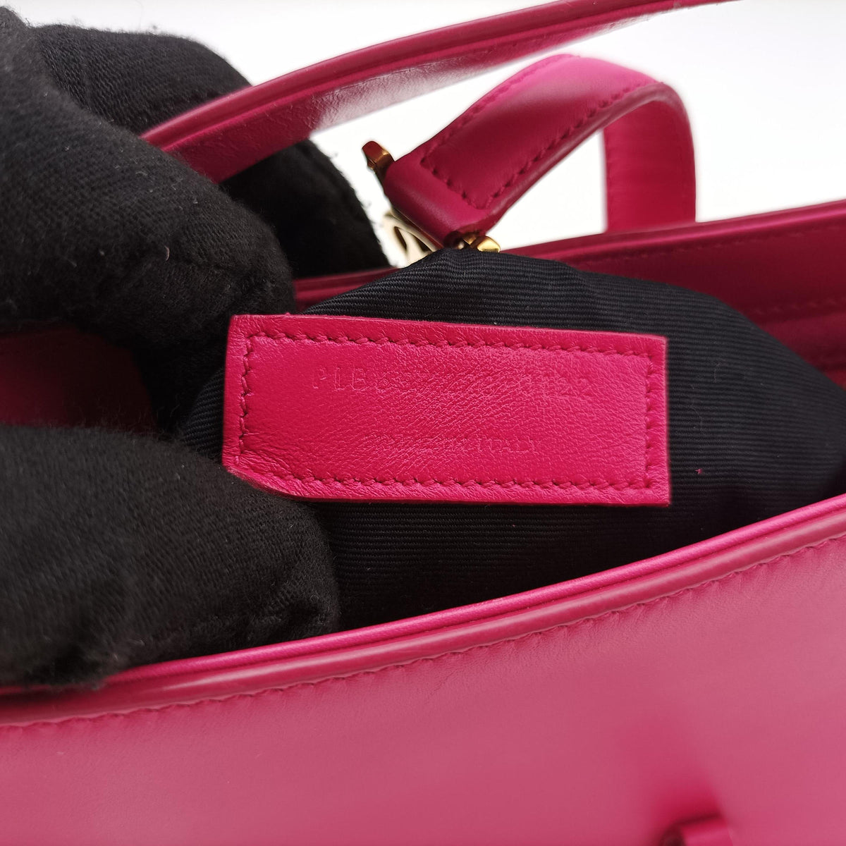 Secondhand Yves Saint Laurent LE 5 a 7Mini Hobo Rose Leather 657223 handbag | stylenewstar