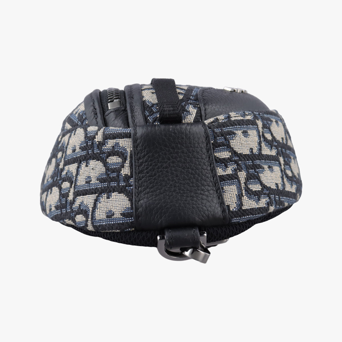 Pre-owned Christian Dior Scarab Oblique Navy Jacquardx leather  bum bag/waist bag | stylenewstar