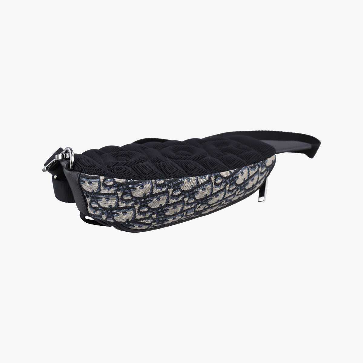 Pre-owned Christian Dior Scarab Oblique Navy Jacquardx leather  bum bag/waist bag | stylenewstar