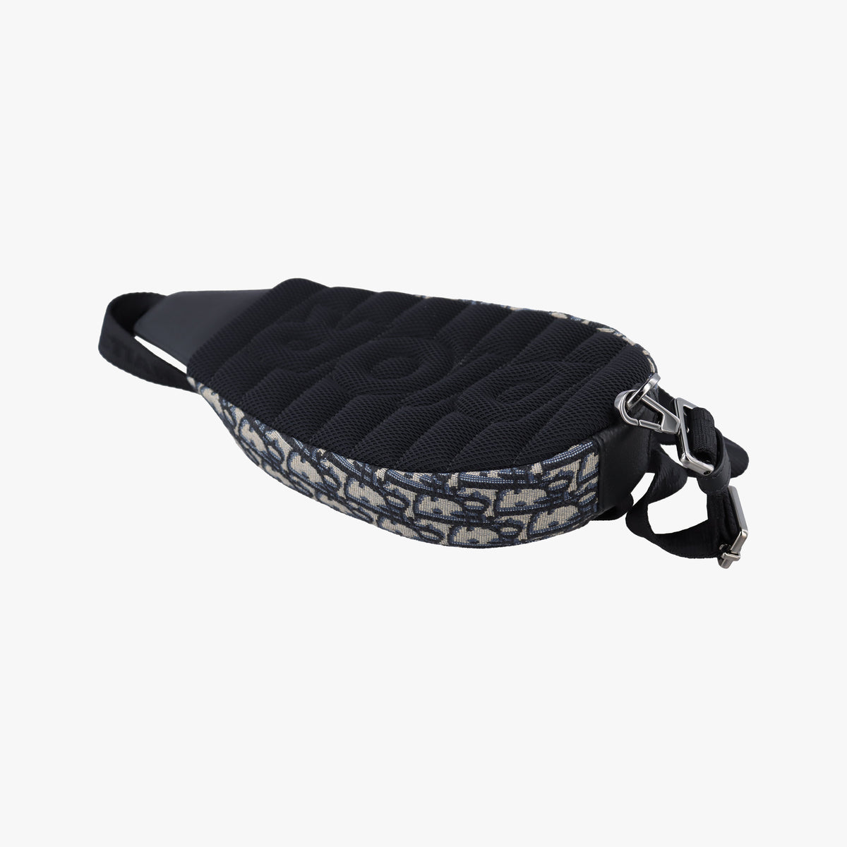 Pre-owned Christian Dior Scarab Oblique Navy Jacquardx leather  bum bag/waist bag | stylenewstar