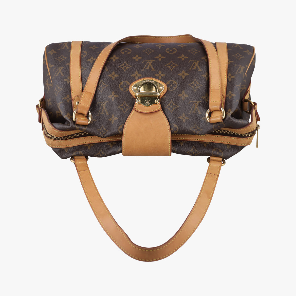 Pre-owned Louis Vuitton STRESA PM brown Monogram Canvas M51186 shoulderbag | stylenewstar