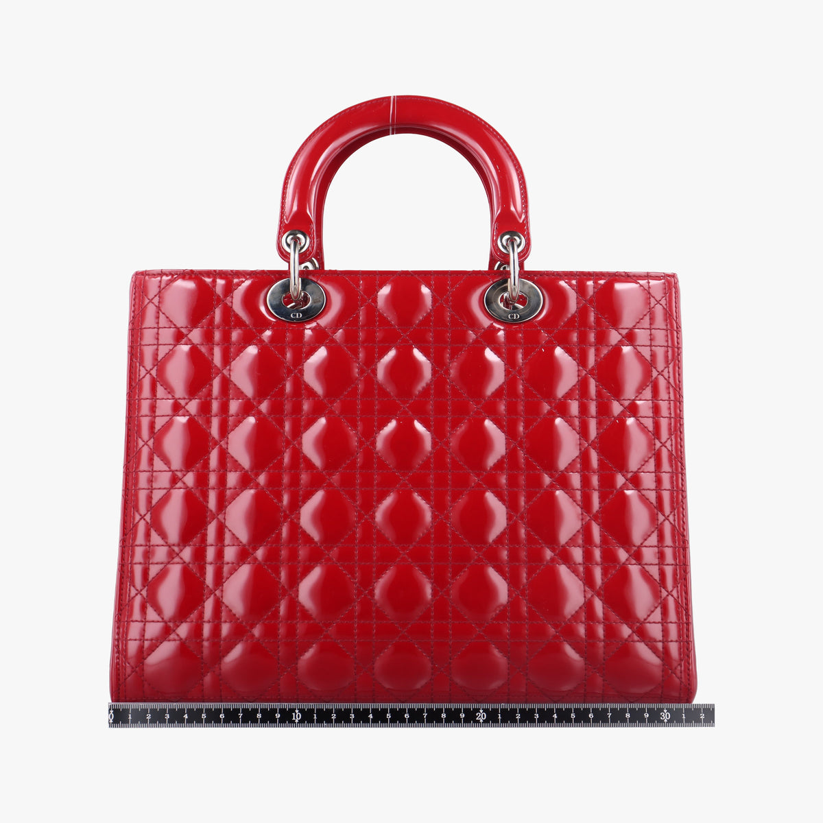 Secondhand Christian Dior Lady Dior Red Patent  handbag | stylenewstar