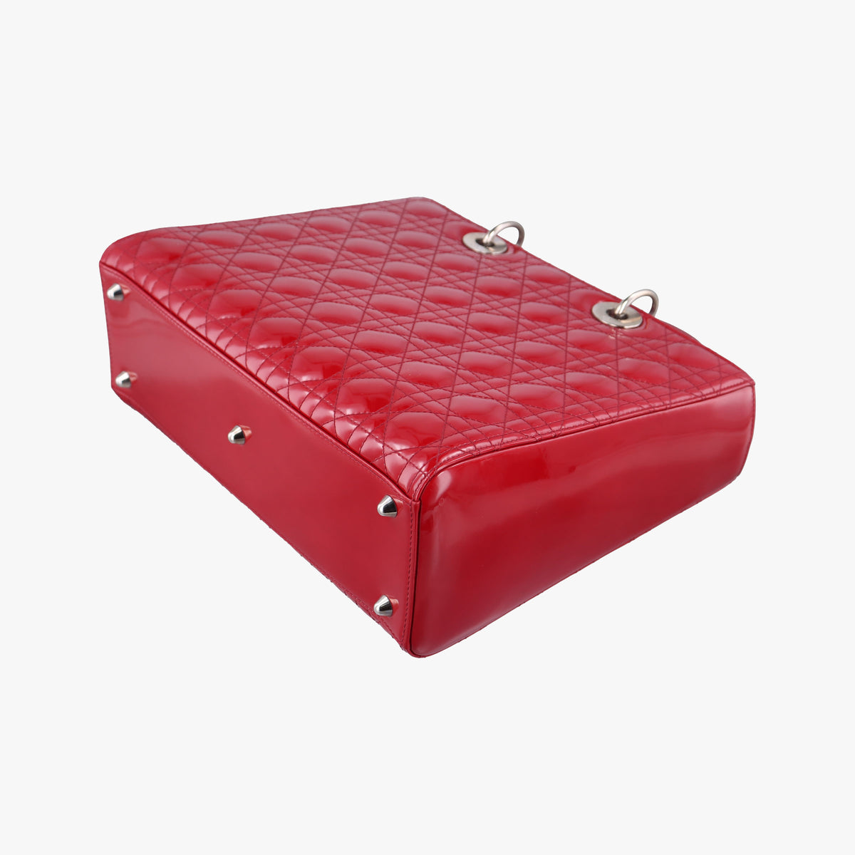 Secondhand Christian Dior Lady Dior Red Patent  handbag | stylenewstar