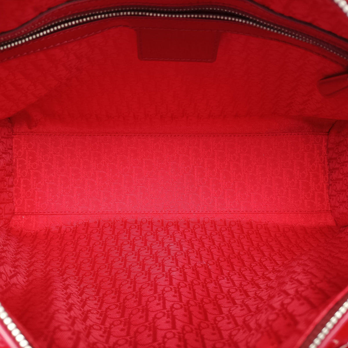 Secondhand Christian Dior Lady Dior Red Patent  handbag | stylenewstar