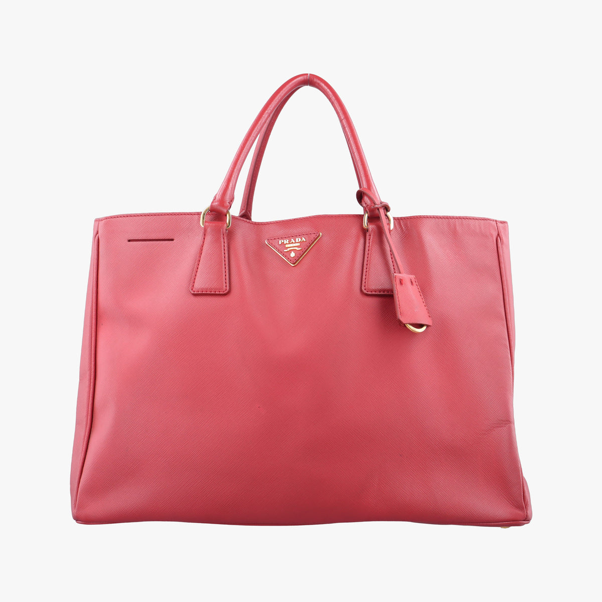 Pre-owned Prada Galleria Red SAFFIANO Leather BN1874 handbag | stylenewstar
