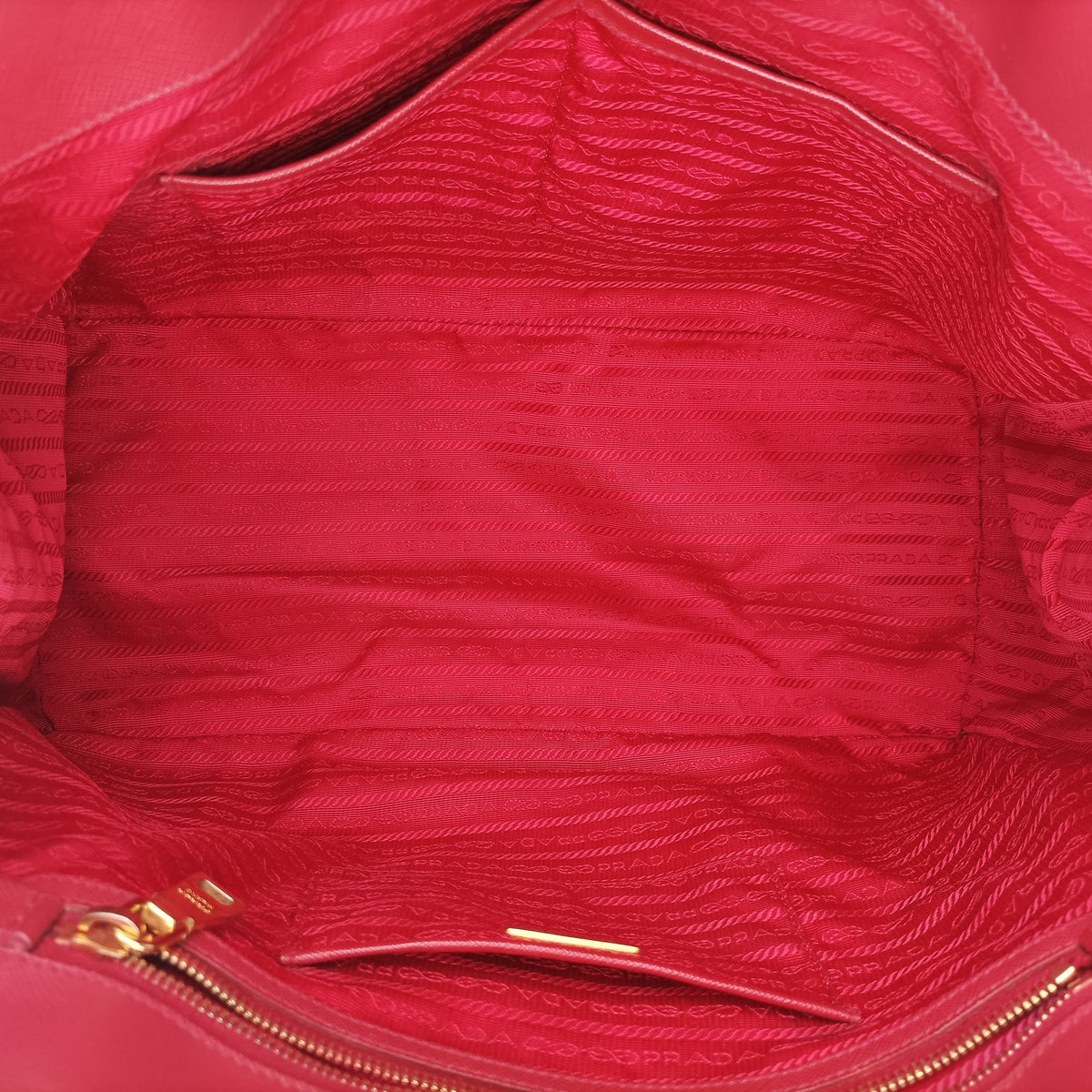 Pre-owned Prada Galleria Red SAFFIANO Leather BN1874 handbag | stylenewstar