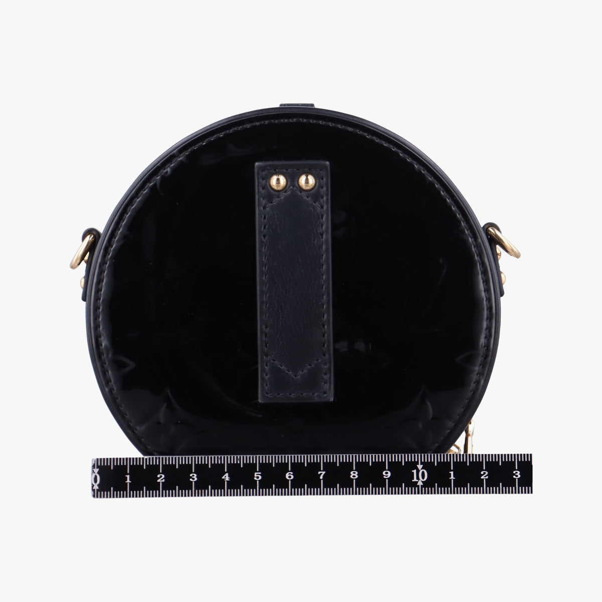 Pre-owned Louis Vuitton Mini Boite Chapeau Souple Noir Vernis M90469 shoulderbag | stylenewstar