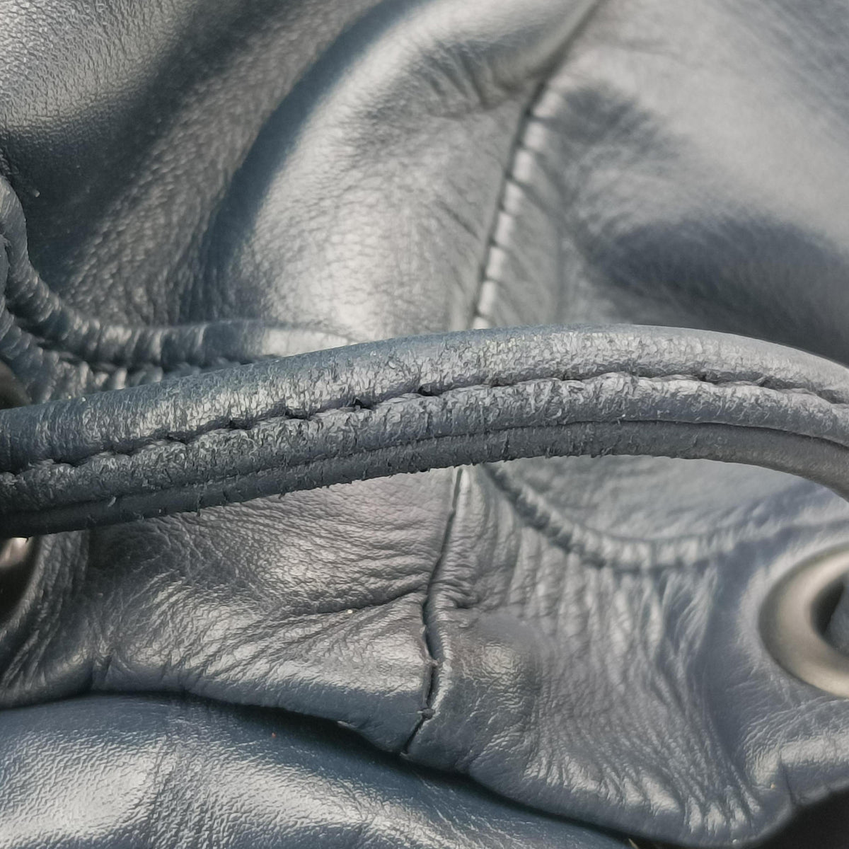 Vintage Bottega Veneta Intrecciato Navy Lambskin  backpack/rucksack | stylenewstar