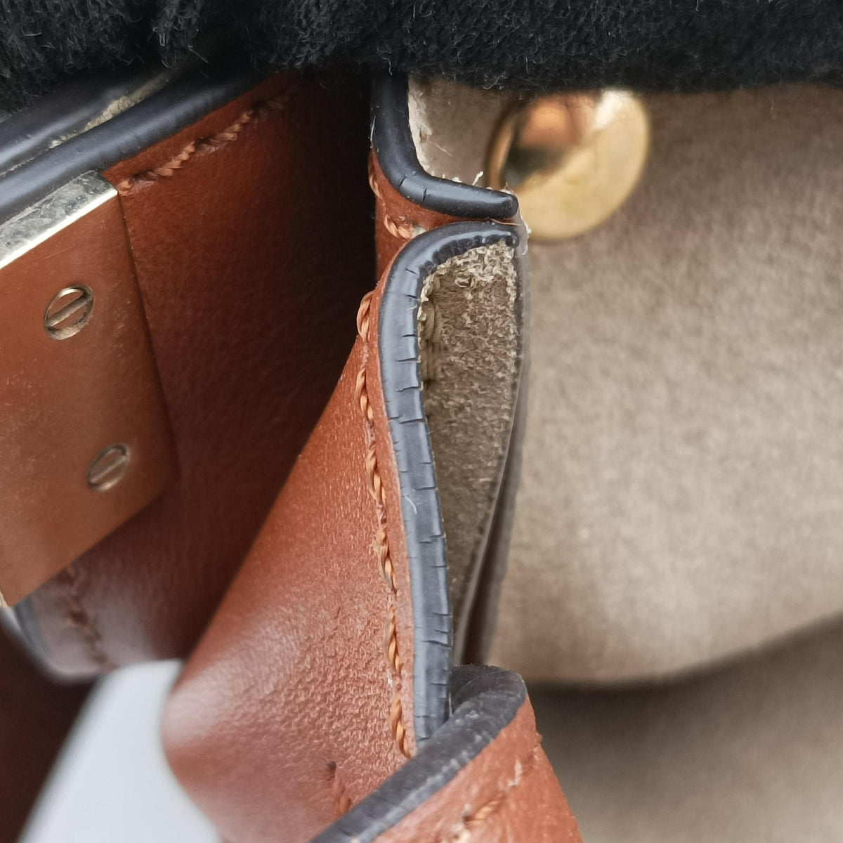 Pre-owned Chloe FAYE Brown Suede × leather  shoulderbag | stylenewstar