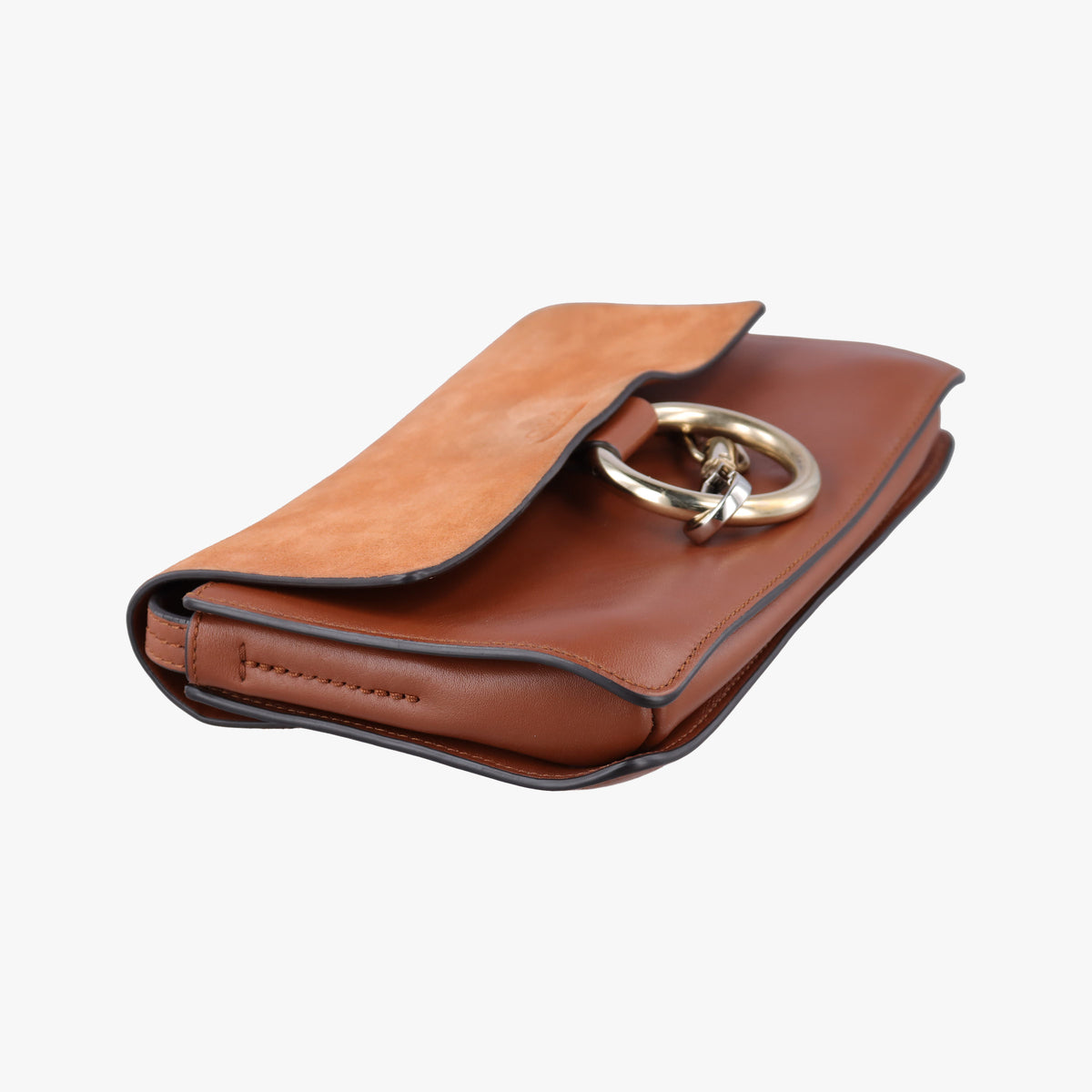 Pre-owned Chloe FAYE Brown Suede × leather  shoulderbag | stylenewstar