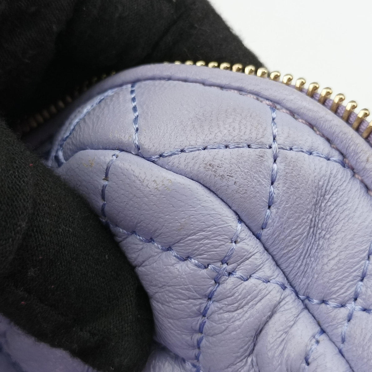 Pre-owned VERSACE Medusa Demetra Vanitas Satchel Purple Leather  shoulderbag | stylenewstar