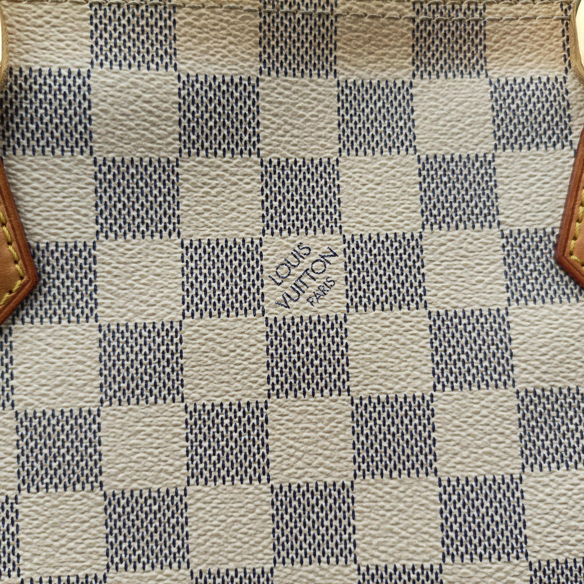 Pre-owned Louis Vuitton SALEYA MM AZUR Damier Canvas N51185 shoulderbag | stylenewstar