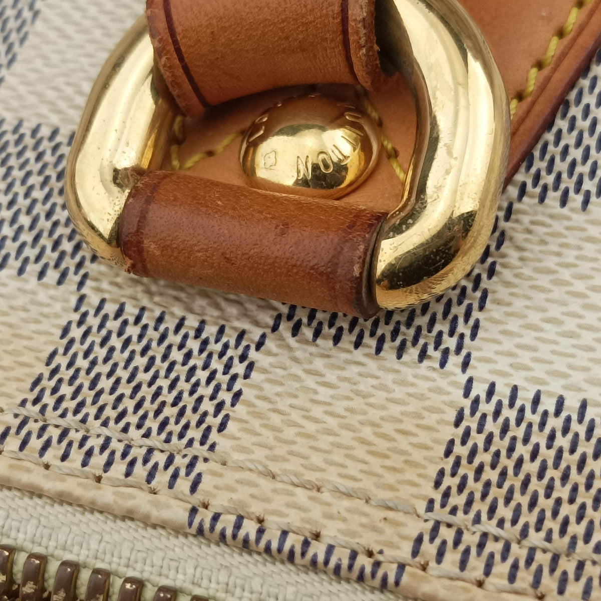 Pre-owned Louis Vuitton SALEYA MM AZUR Damier Canvas N51185 shoulderbag | stylenewstar