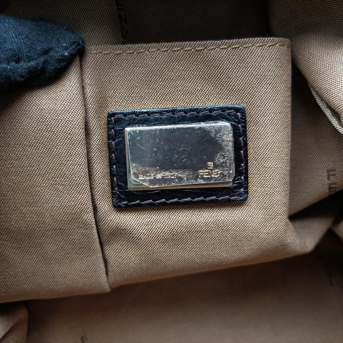 Pre-owned Fendi Zucca Brown canvas 8BT142 shoulderbag | stylenewstar