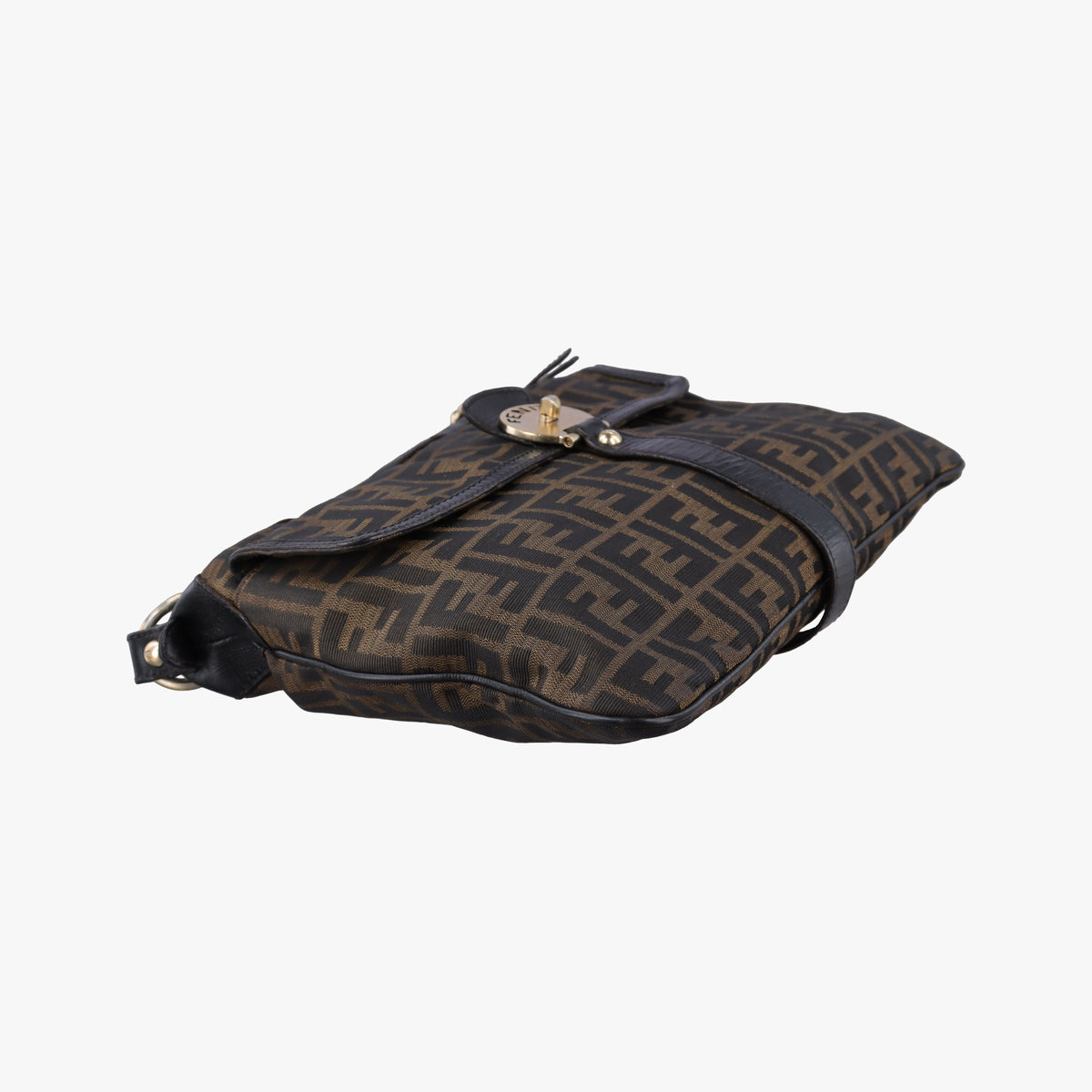 Pre-owned Fendi Zucca Brown canvas 8BT142 shoulderbag | stylenewstar