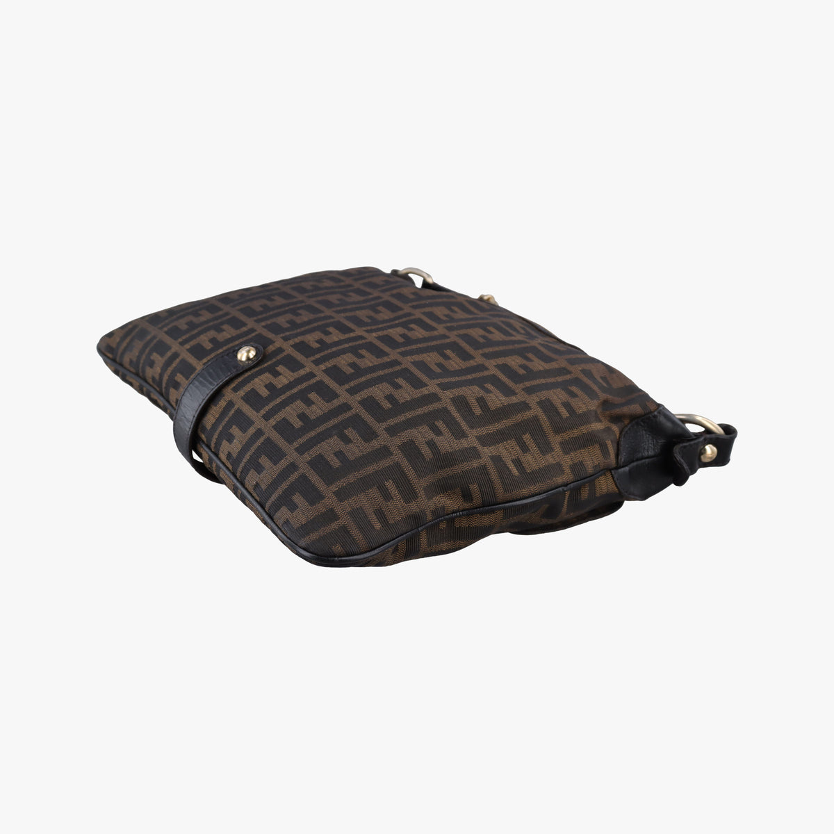 Pre-owned Fendi Zucca Brown canvas 8BT142 shoulderbag | stylenewstar