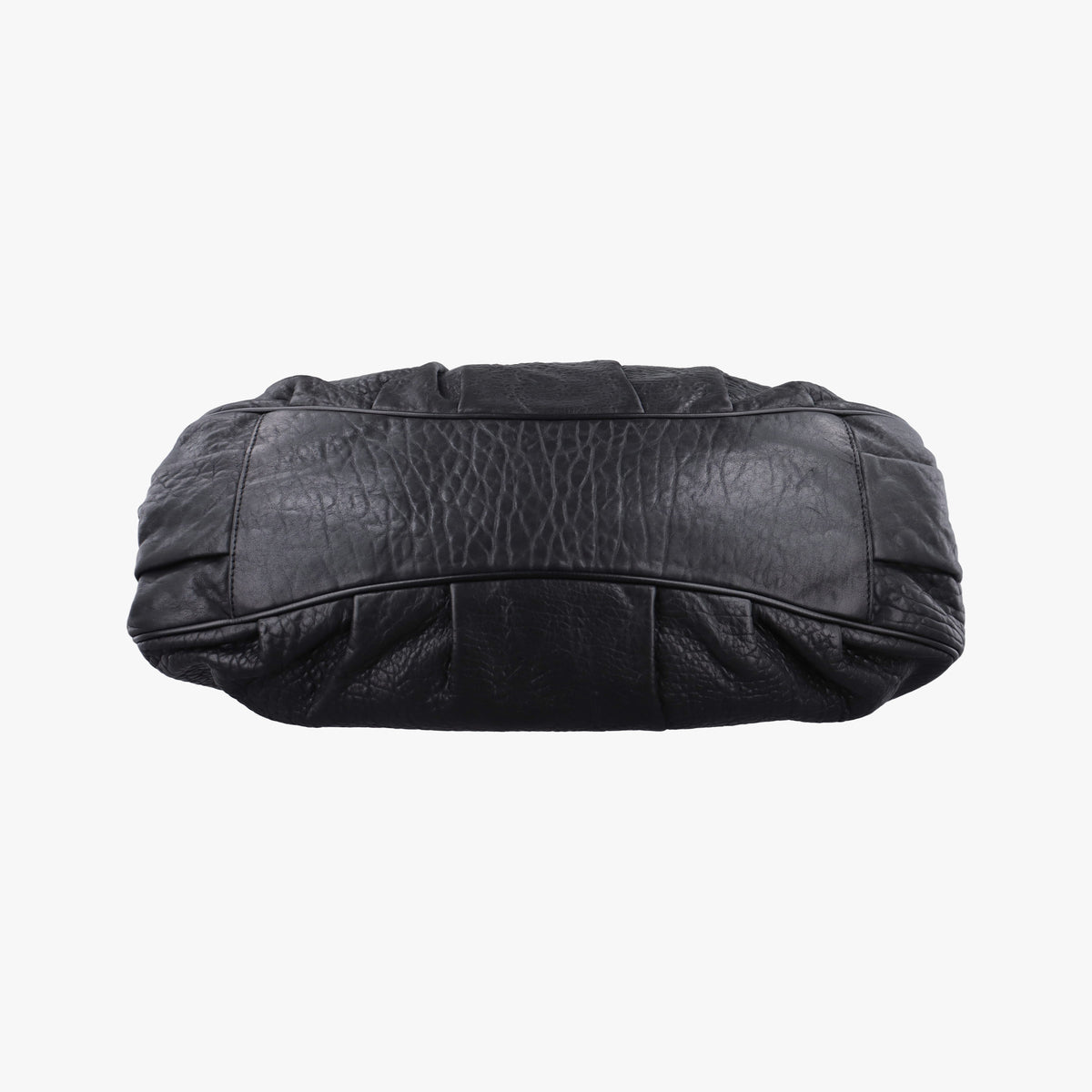 Pre-owned Fendi Mia Black Leather 8BR616 shoulderbag | stylenewstar