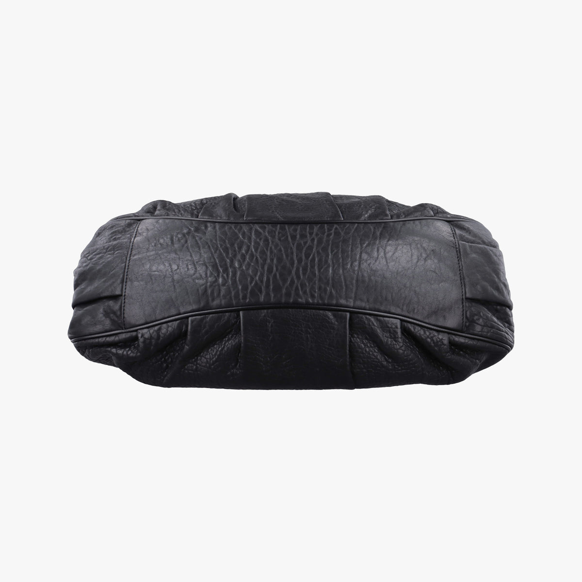 Pre-owned Fendi Mia Black Leather 8BR616 shoulderbag | stylenewstar