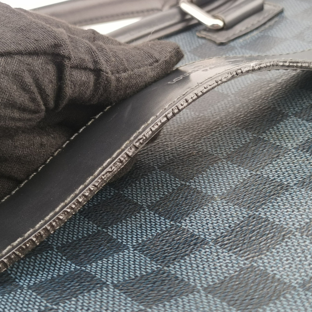 Pre-owned Louis Vuitton Porte-Documents Business cobalt Damier canvas N41347 shoulderbag | stylenewstar