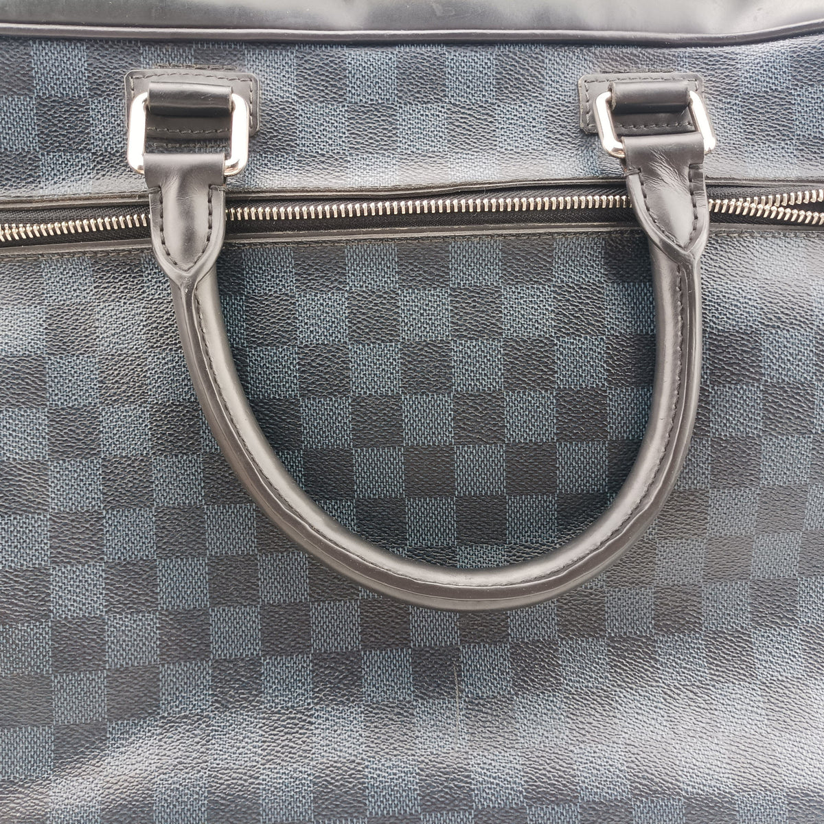 Pre-owned Louis Vuitton Porte-Documents Business cobalt Damier canvas N41347 shoulderbag | stylenewstar