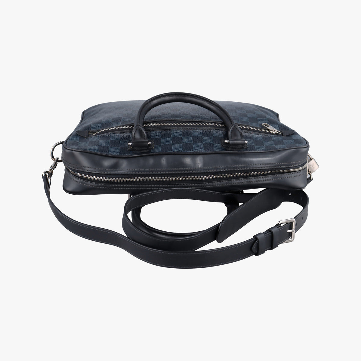 Pre-owned Louis Vuitton Porte-Documents Business cobalt Damier canvas N41347 shoulderbag | stylenewstar