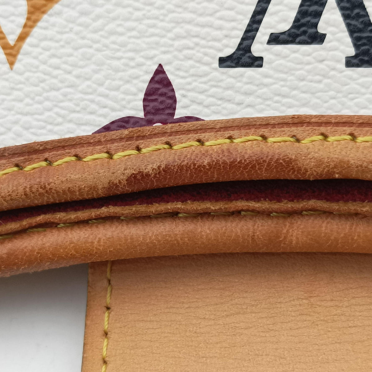 Pre-owned Louis Vuitton ANNIE MM white Monogram Multicolor M40307 shoulderbag | stylenewstar