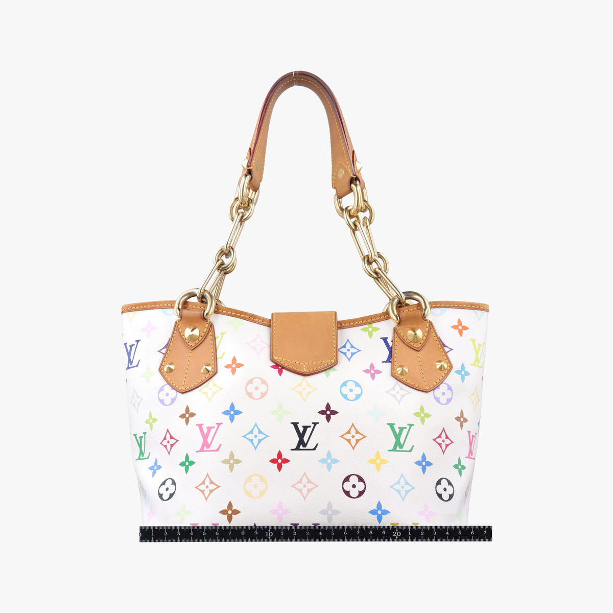 Pre-owned Louis Vuitton ANNIE MM white Monogram Multicolor M40307 shoulderbag | stylenewstar
