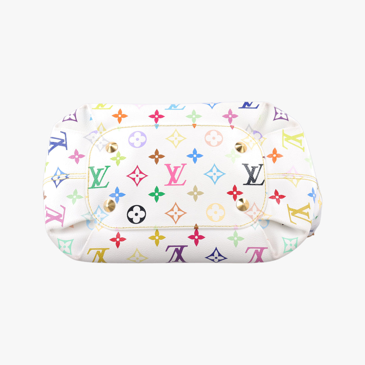 Pre-owned Louis Vuitton ANNIE MM white Monogram Multicolor M40307 shoulderbag | stylenewstar