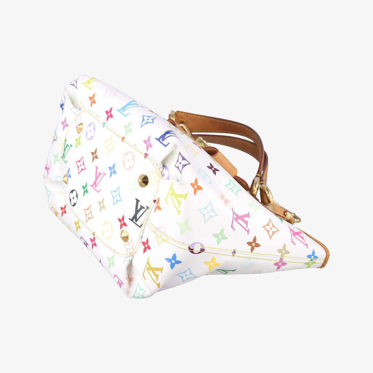 Pre-owned Louis Vuitton ANNIE MM white Monogram Multicolor M40307 shoulderbag | stylenewstar