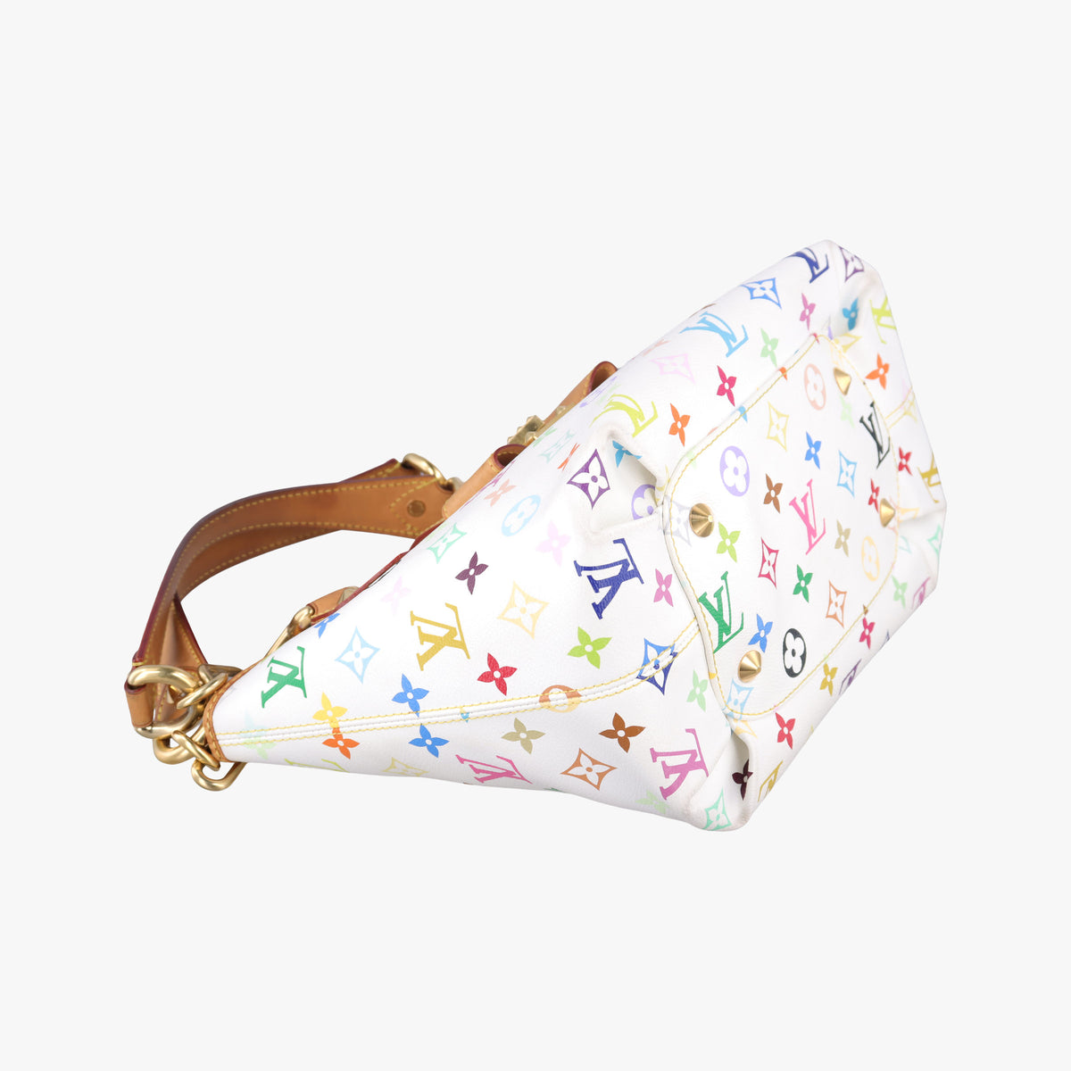 Pre-owned Louis Vuitton ANNIE MM white Monogram Multicolor M40307 shoulderbag | stylenewstar