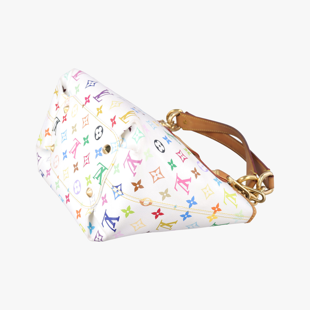 Pre-owned Louis Vuitton ANNIE MM white Monogram Multicolor M40307 shoulderbag | stylenewstar