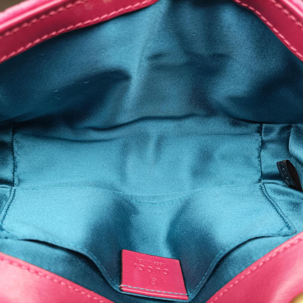 Pre-owned Gucci GG Marmont Rose velour 446744 shoulderbag | stylenewstar