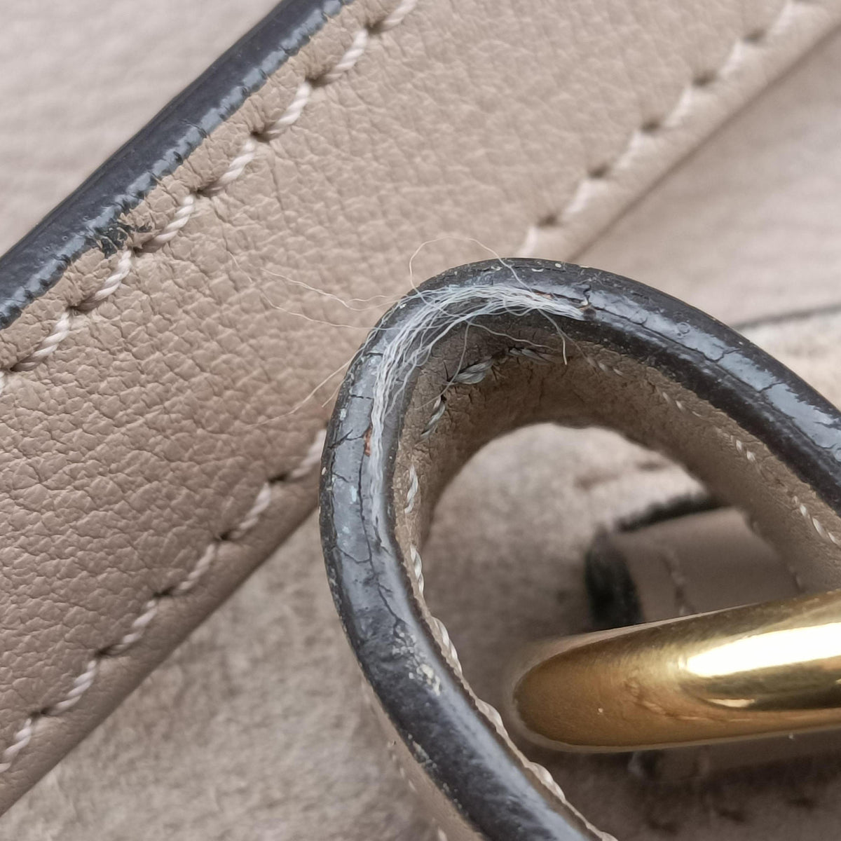 Pre-owned Chloe FAYE mini Grey Suede × leather  backpack/rucksack | stylenewstar