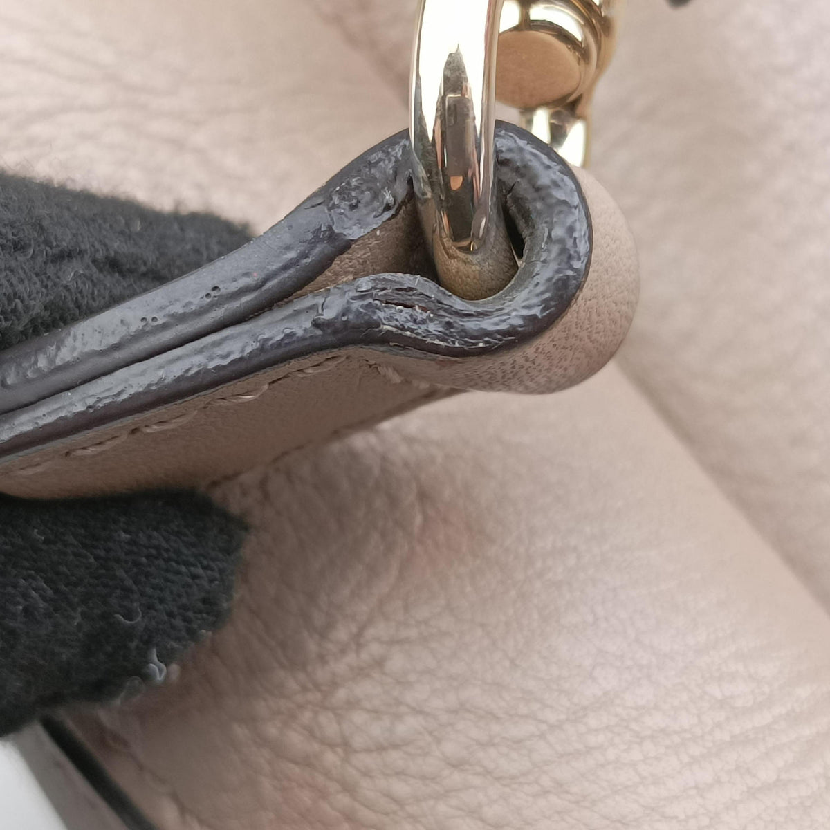 Pre-owned Chloe FAYE mini Grey Suede × leather  backpack/rucksack | stylenewstar